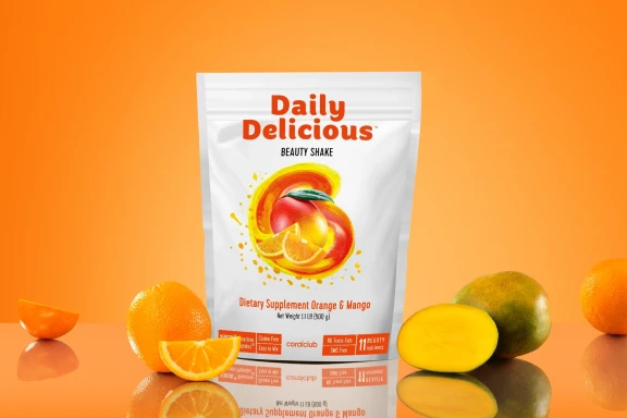 Daily Delicious Beauty Shake su apelsinais ir mangais